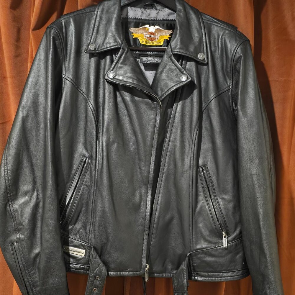 Authentic Harley Davidson Women's Leather Motorcycle Jacket